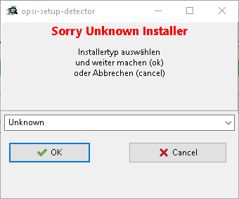 Sorry unknown Installer