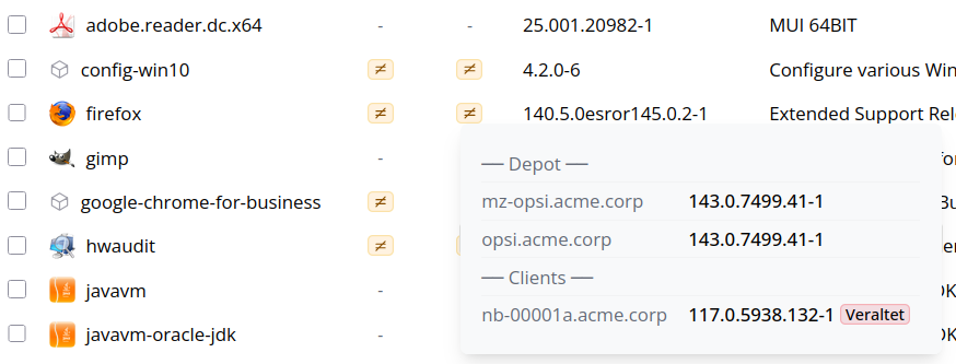 OPSI-WebGUI: Veralteter-Badge-Tooltip in der Produkt-Tabelle