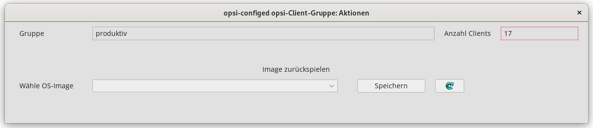 opsi-configed: Gruppenaktionen (für *opsi-local-image*)