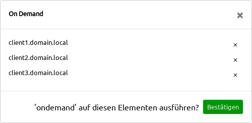 WebGUI: On Demand auf mehreren Clients