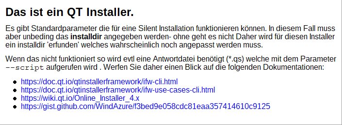 Additional Info: Qt-Installer