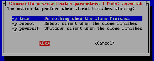 clonezilla parameters6