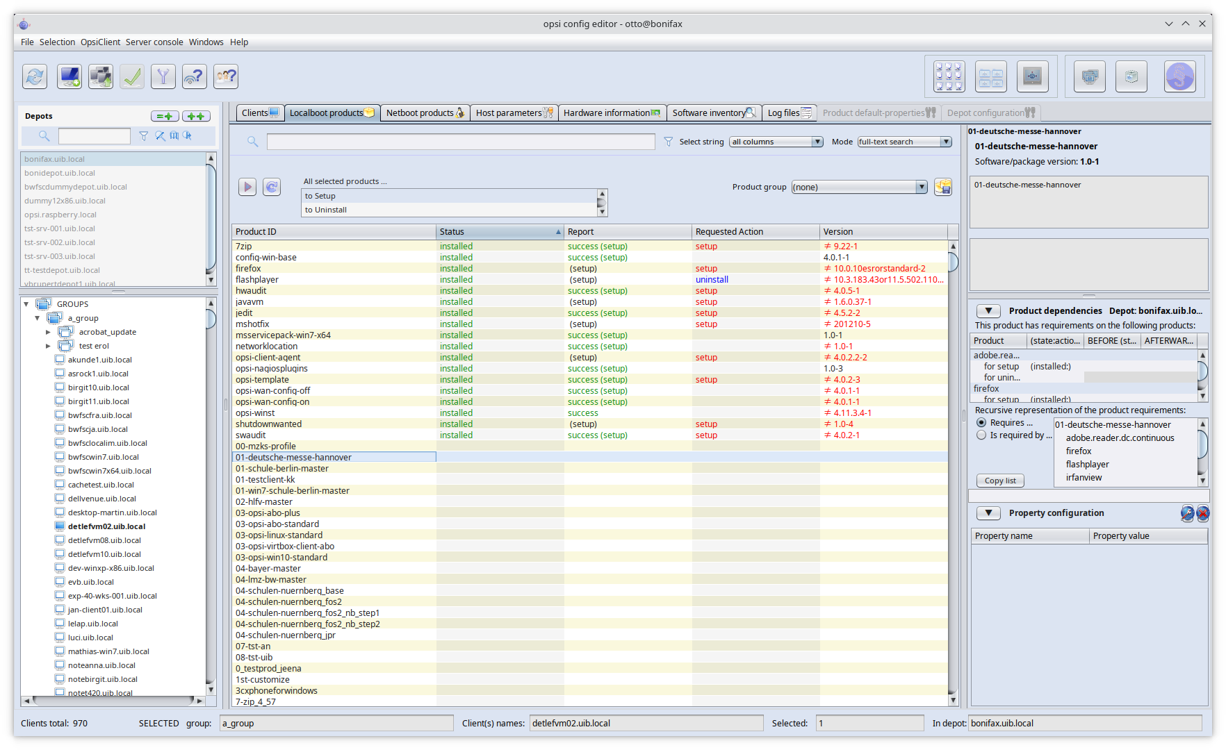 opsi-configed: product configuration mask