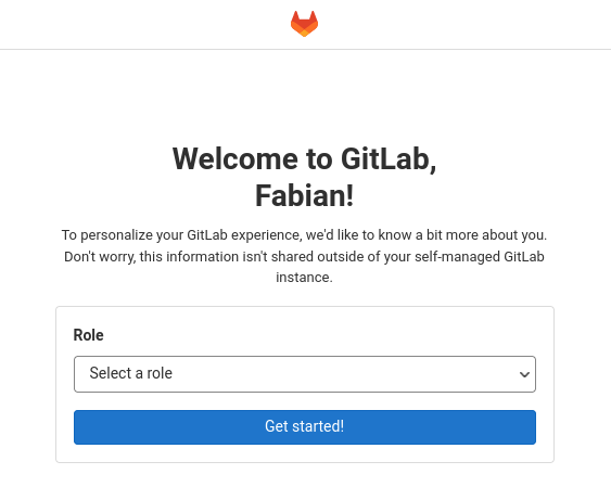 Choosing a role for the opsi GitLab Instance