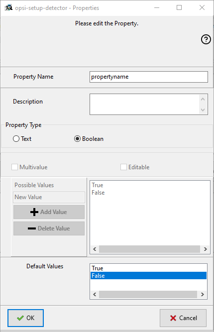 You can configure Product Properties in this dialog.
