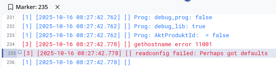 OPSI-WebGUI: Logs marker in client logs view