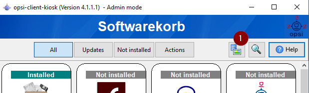 Kiosk - Admin mode