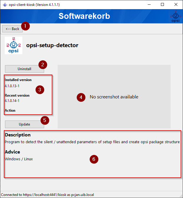 Detailed product view