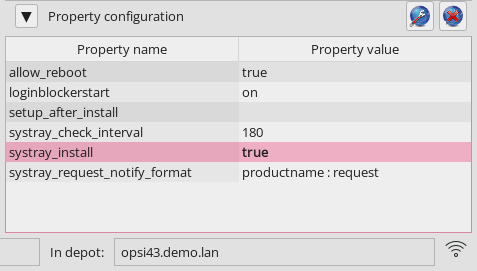 *opsi-configed*: Property Table