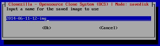 clonezilla imagename