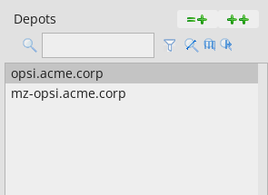 opsi-configed: Depot Selection