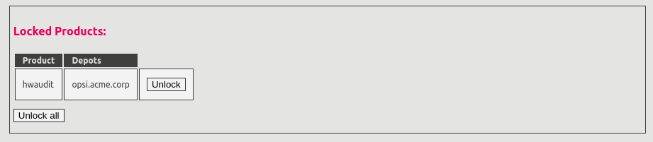 Are there any Locked Products? The *Depots* Tab will display these and provide a Button to unlock them.