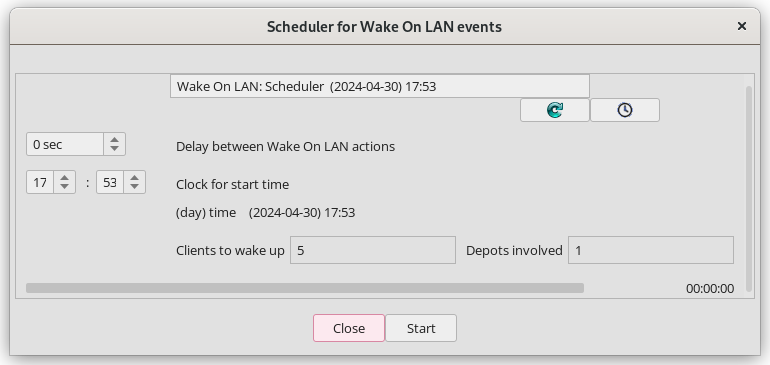 opsi-configed: Scheduler for Wake on LAN (WoL)