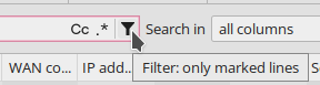 *opsi-configed*: Use this Icon to only show selected Clients.